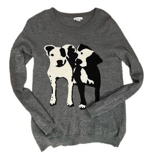 Garnet Hill Gray Knit Sweater